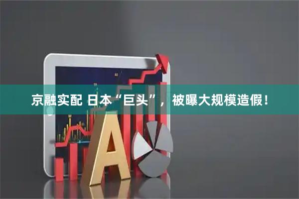 京融实配 日本“巨头”，被曝大规模造假！