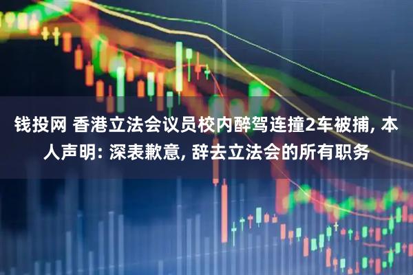 钱投网 香港立法会议员校内醉驾连撞2车被捕, 本人声明: 深表歉意, 辞去立法会的所有职务